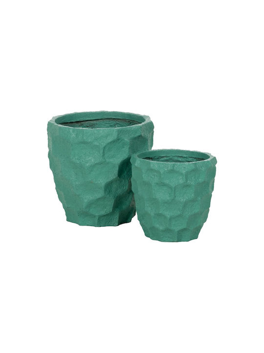 Flower Pot 41x39.6cm Set 2pcs Turquoise