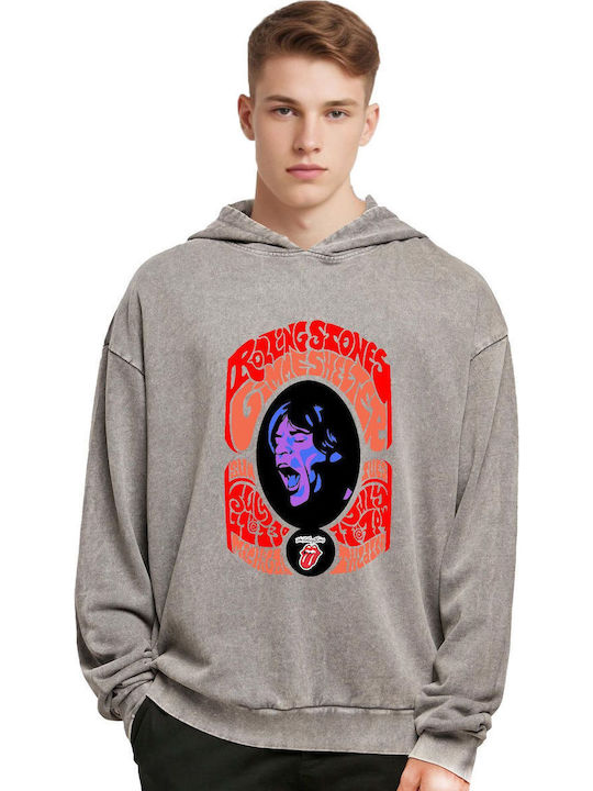 Oversized Premium Hoodie Rolling Stones Art1 Rock Avenue Asphalt Oversized Premium Hoodie Rolling Stones Art1 Rock Avenue Asphalt