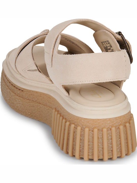 Women's Platform Shoes Beige