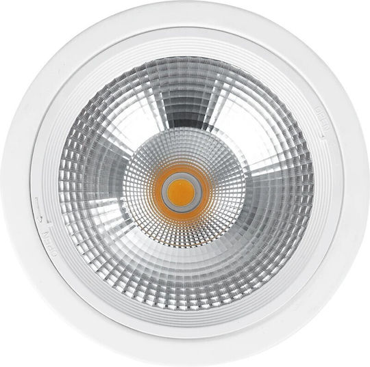 GloboStar Monos LED Alb Cald Spot în Culoare Alb