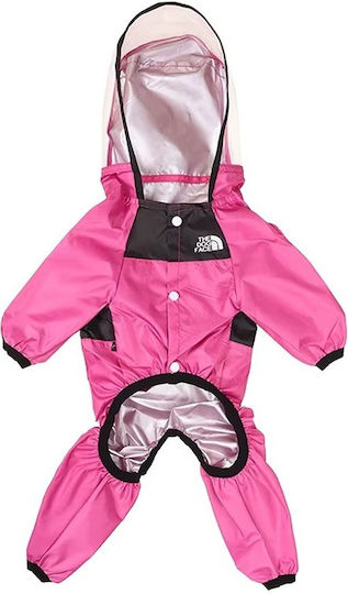 Pink Waterproof Dog Coat with Hood XSmall