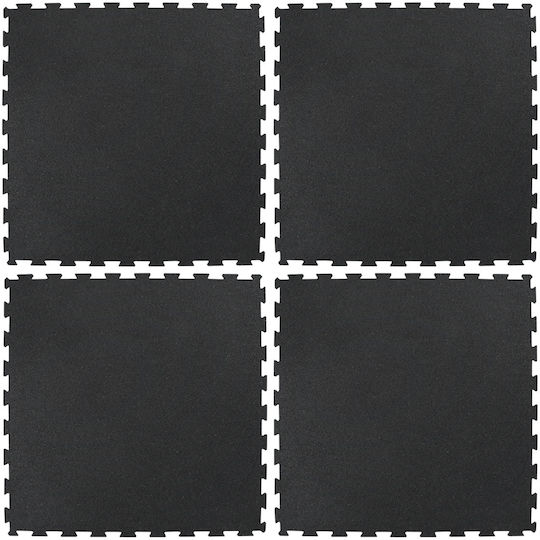 Boden Bodenbelag für Turnhallengeräte Fitnessstudio Schwarz 100x100x1.5cm 1Stück