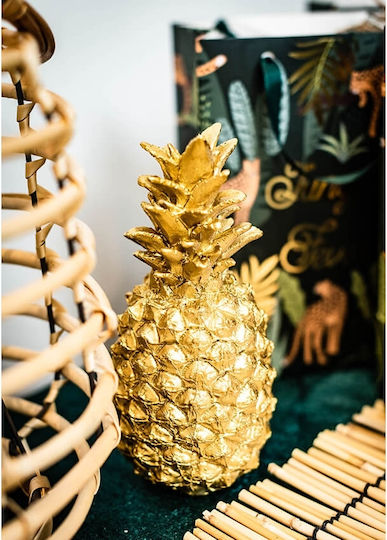Dekorativer Goldener Ananas 18cm