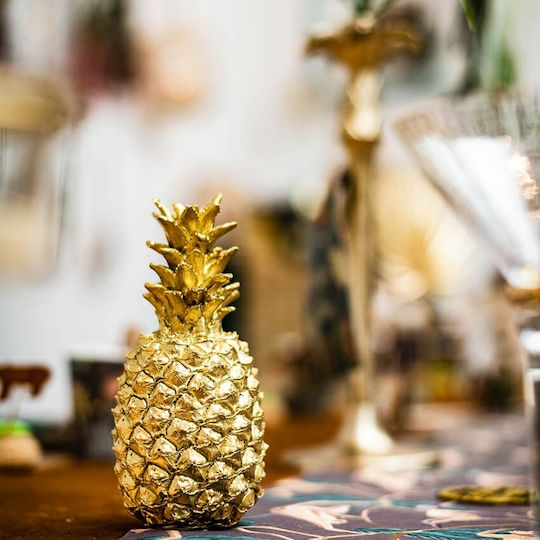 Dekorativer Goldener Ananas 18cm