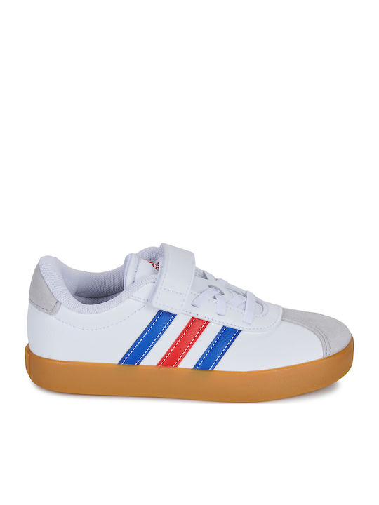 VL Court 3.0 El C Adidași Copii Cu Închidere Hoop & Loop Albi