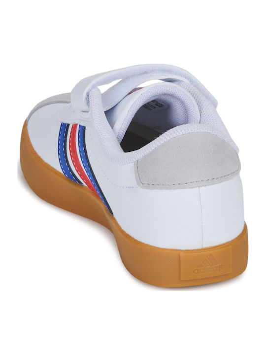 VL Court 3.0 El C Adidași Copii Cu Închidere Hoop & Loop Albi