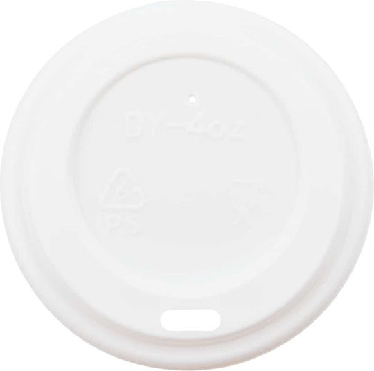 vidaXL Disposable Cup Lids in White color (1000pcs)
