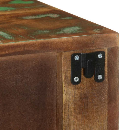 Κομοδίνα από Μασίφ Ξύλο Πολύχρωμα 2τμχ 40x30x19cm