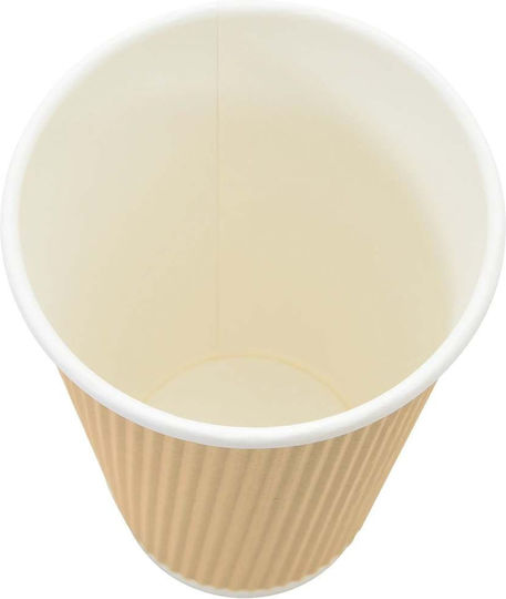 vidaXL Ποτήρι μιας Χρήσης Χάρτινo Καφέ 480ml 500τμχ