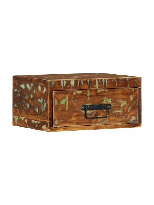 Κομοδίνα από Μασίφ Ξύλο Πολύχρωμα 2τμχ 40x30x19cm