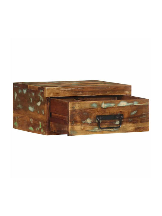 Κομοδίνα από Μασίφ Ξύλο Πολύχρωμα 2τμχ 40x30x19cm