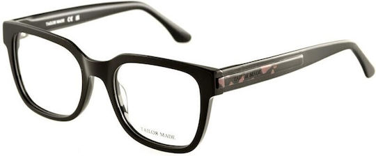 Tailor Made 15274 C1 Women's Square Black Prescription Eyeglass Frames