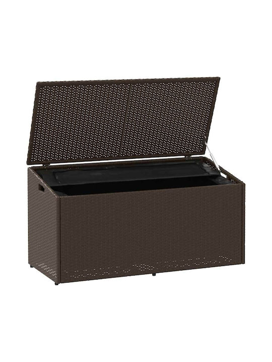 vidaXL Outdoor Storage Box Brown L110xW50xH58cm