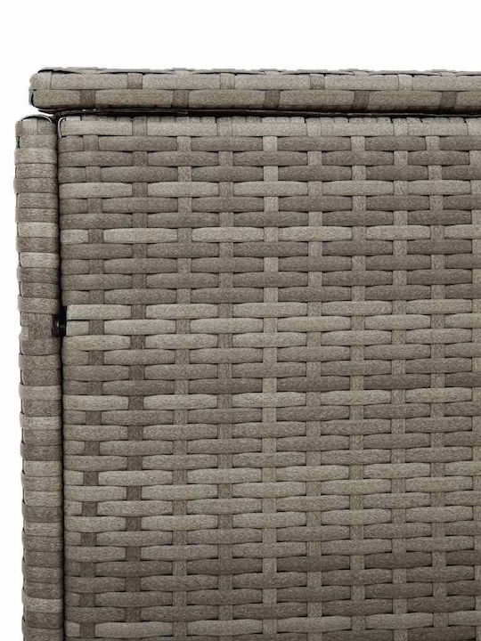 vidaXL Outdoor Storage Box Gray L110xW50xH58cm