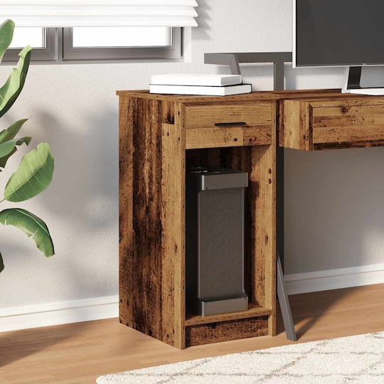 vidaXL Desk Mounted Computer Tower Stand Brown 858747