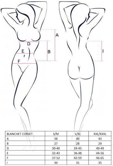 Casmir Lingerie Blanchet Corset & Gstring Sexy Σετ Εσωρούχων με Δαντέλα & Ζαρτιέρες Black