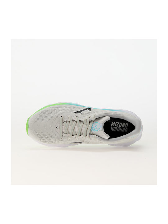 Wave Sky 8 Sport Shoes Running Nimbus Cloud / Black / Green Gecko