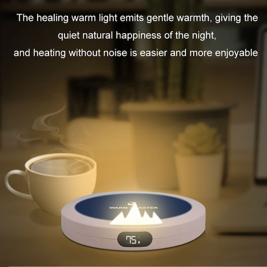 Usb Intelligent Constant Temperature Automatic Heating Coaster Βόρειο Ημισφαίριο Ροζ