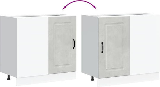 Eckschrank Boden Grey 86x46x81.5Stück