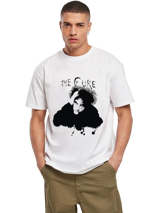 T-shirt Cure Robert Smith Rock Avenue White T-shirt Cure Robert Smith Rock Avenue White