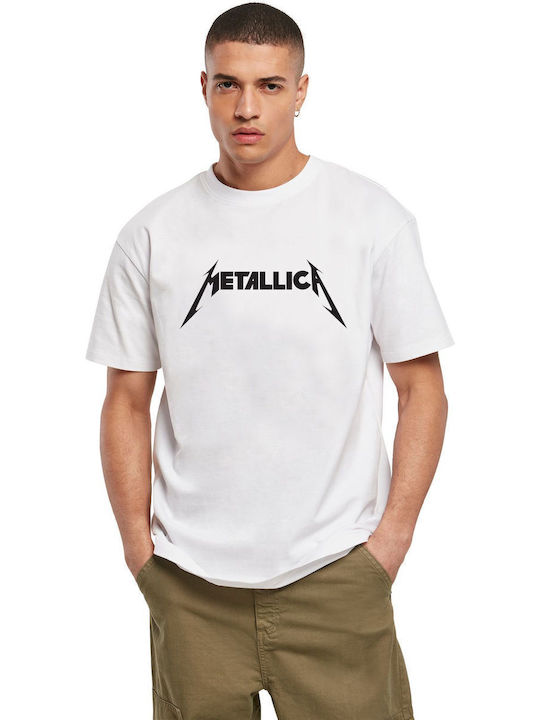 T-shirt Metallica Logo Art Rock Avenue White
