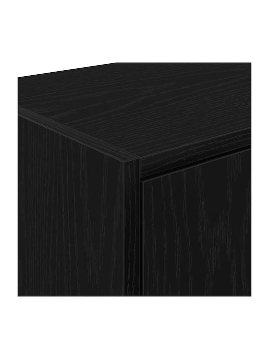 Dulapuri de Garaj 2 Buc Negru Lemn Ingineresc Negru 40 x 51 x 85 cm