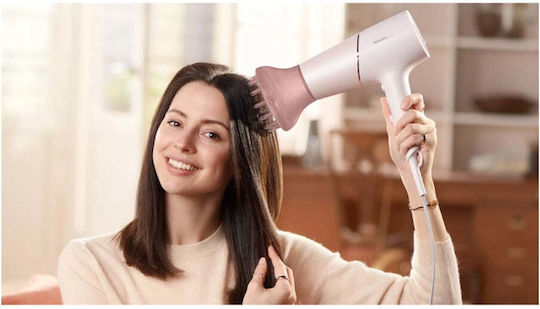 Philips Series 5000 Pink Ionic Hair Dryer with Diffuser 2300W