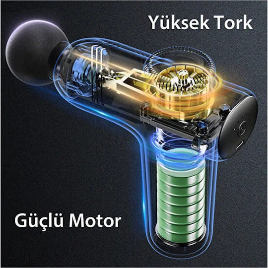 Yesido Gun Massage for the Body with Vibration Black