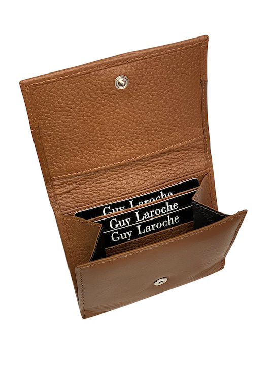 Small Leather Women's Wallet Classic with RFID Tabac Brown