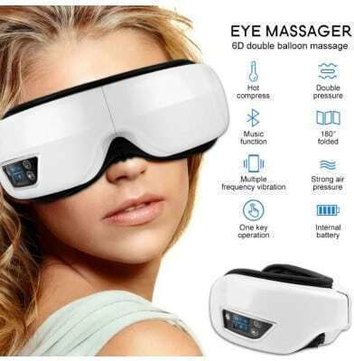 Salorie Smart Massage Device for the Eyes with Vibration and Heating Function White SAL5216D