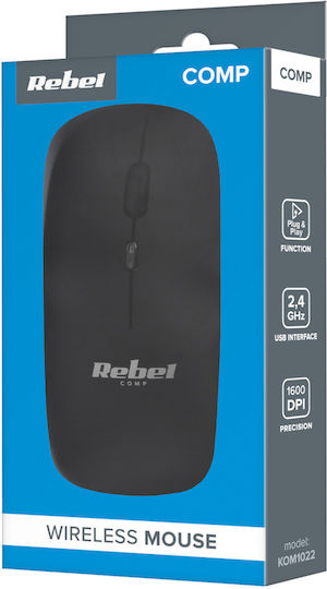 Rebel WM210 Безжичен Мишка Черен