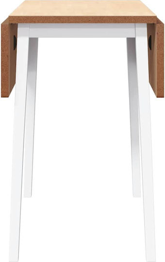 Table Dining Room from Solid Wood White 90x45x75cm