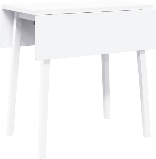 Table Dining Room from Solid Wood White 90x45x75cm