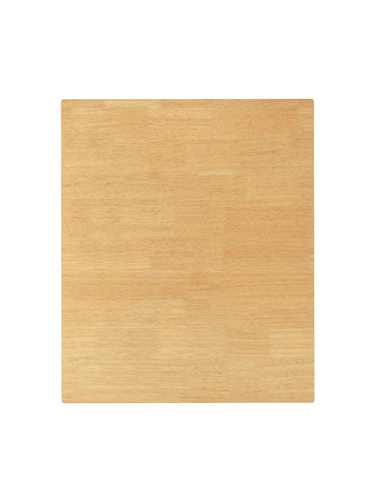 Masă Sala de mese din Lemn Masiv Alb 90x45x75buc