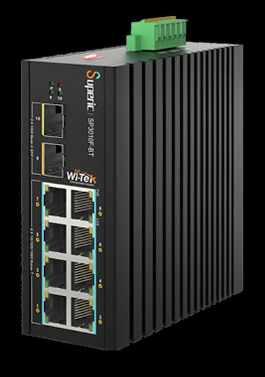 Wi-Tek SP3010F Negestionat PoE+ Switch cu 4 Porturi Ethernet și 2 Porturi SFP