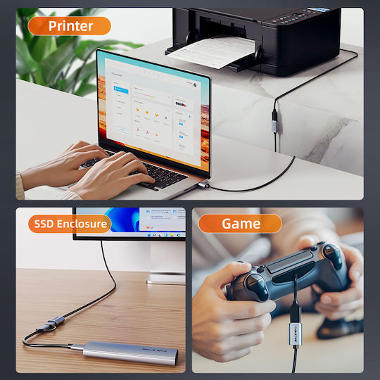 Cabletime USB 2.0 Kabel USB-A-Stecker - USB-A-Buchse Schwarz 2m CT-AMAF1-AG2