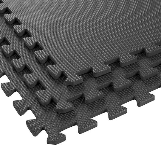 Boden Puzzle Fitnessstudio Schwarz 180x120cm 6Stück