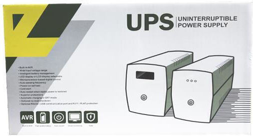 NG UPS1200 LED Line-Interactive 1200VA 720W με 3 Schuko Πρίζες