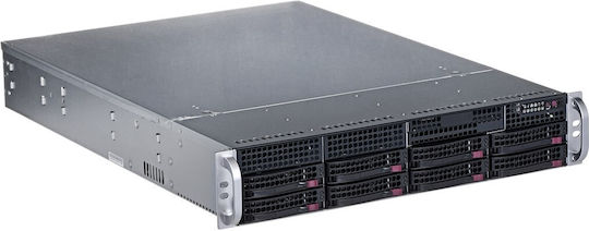 Supermicro 2U Gehäuse 8x 3,5" HS SAS SATA 2x800W 80Plus Titanium WIO