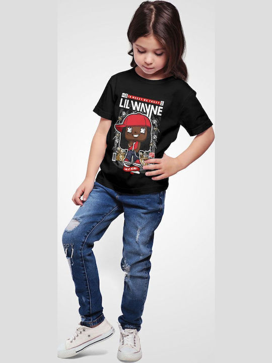 Kids' T-shirt Black Lil Wayne
