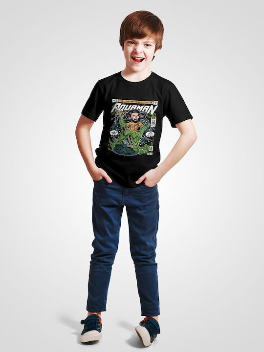 Kids' T-shirt Black Aquaman