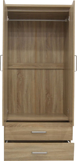 Ușă dublă Dulap de Haine Olympus Natural Shade 81x57x183cm