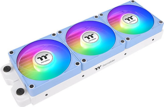 Thermaltake CT120 EX Case Fan (2000rpm / 68cfm) με ARGB Φωτισμό και Σύνδεση 4-Pin PWM 3τμχ Hydrangea Blue