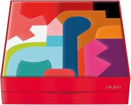 Pupa Pupart M Make-up Palette Red Παλέτα με Σκιές Ματιών Matte σε Στερεή Μορφή Red 18.8gr