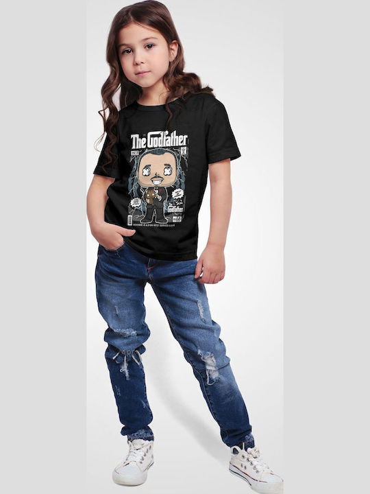 Kids' T-shirt Black Godfather Vito Corleone