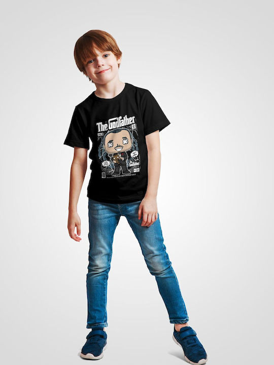 Kids' T-shirt Black Godfather Vito Corleone