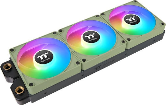 Thermaltake CT120 EX Reverse Blade Case Fans (2000rpm / 65.82cfm) with ARGB Lighting and 4-Pin PWM Connection 3pcs Matcha Green
