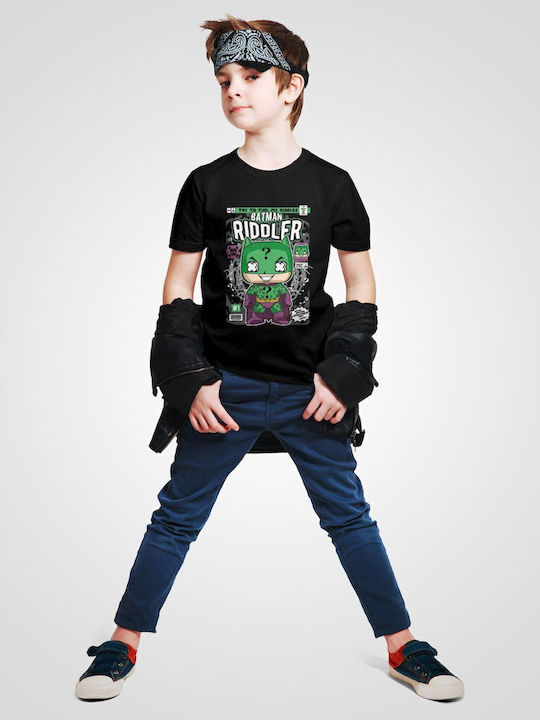 Kids Top Black Batman Riddler