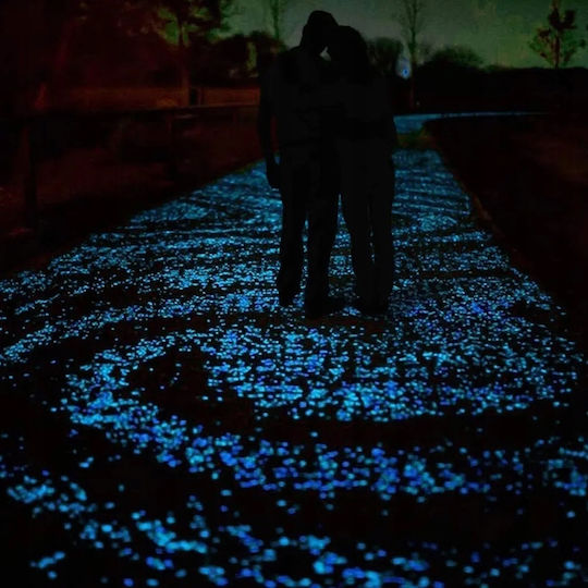Pietre Iluminatoare Pietricele Fluorescente Lumină Albastră Întuneric 50 buc