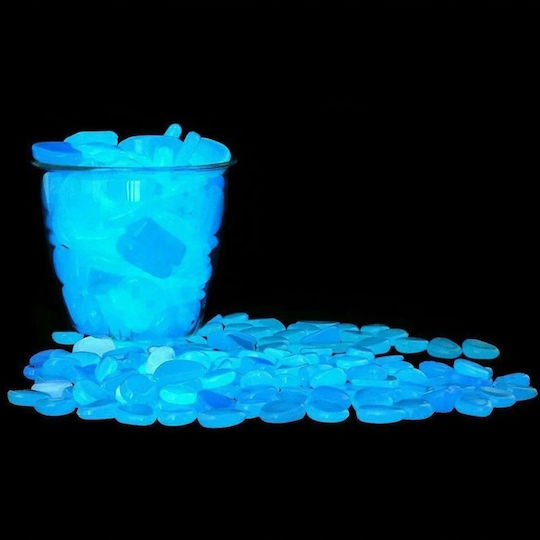Pietre Iluminatoare Pietricele Fluorescente Lumină Albastră Întuneric 50 buc